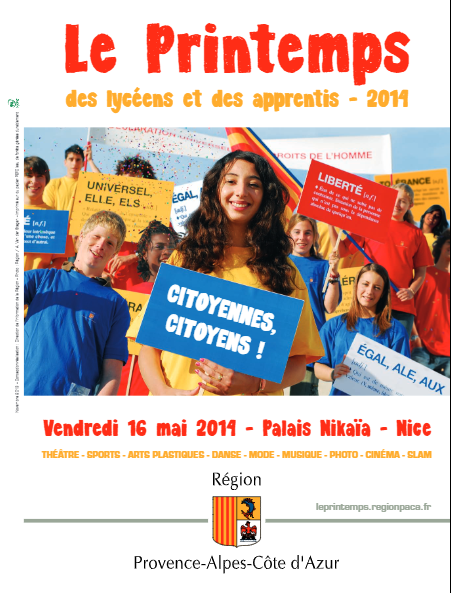 Printemps des Lycées NICE, 16 mai 2014